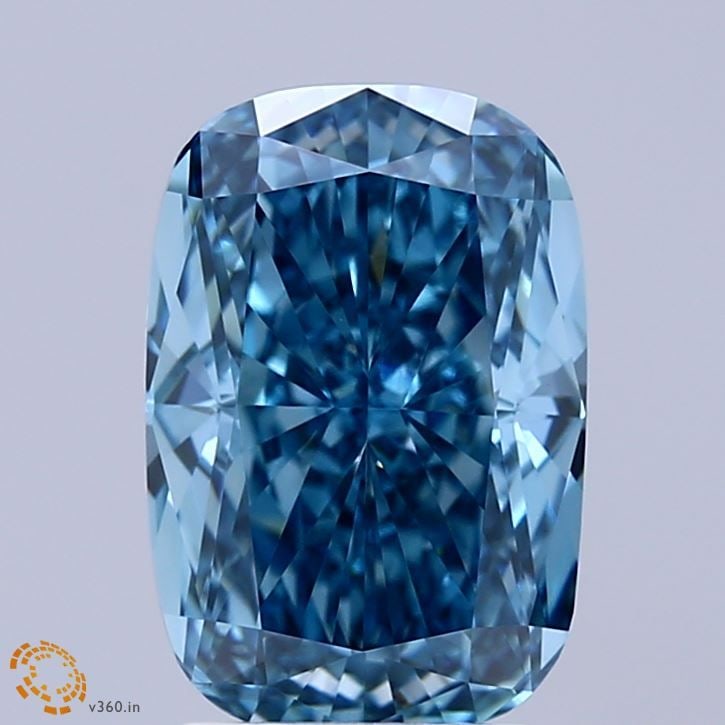 Loose Diamond - CUSHION MODIFIED 3.27ct Fancy Vivid Blue VVS2: Loose Diamond - CUSHION MODIFIED 3.27ct Fancy Vivid Blue VVS2 Source: This is a real non-mined Diamond that has been grown in a lab Shape: CUSHION MODIFIED Carats: 3.27 Color: Fancy Vivid Blue Certifi