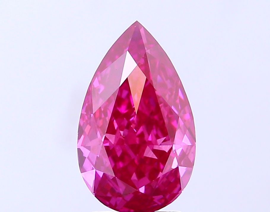 Loose Diamond - PEAR 2.53ct Fancy Vivid Red VS1: Loose Diamond - PEAR 2.53ct Fancy Vivid Red VS1 Source: This is a real non-mined Diamond that has been grown in a lab Shape: PEAR Carats: 2.53 Color: Fancy Vivid Red Certification: NONE Video: