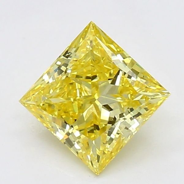 Loose Diamond - PRINCESS 0.69ct Fancy Vivid Yellow VS2: Loose Diamond - PRINCESS 0.69ct Fancy Vivid Yellow VS2 Source: This is a real non-mined Diamond that has been grown in a lab Shape: PRINCESS Carats: 0.69 Color: Fancy Vivid Yellow Certification: NONE