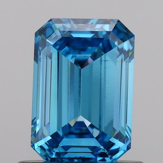 Loose Diamond - EMERALD 0.92ct Fancy Vivid Blue VS1: Loose Diamond - EMERALD 0.92ct Fancy Vivid Blue VS1 Source: This is a real non-mined Diamond that has been grown in a lab Shape: EMERALD Carats: 0.92 Color: Fancy Vivid Blue Certification: IGI Video: