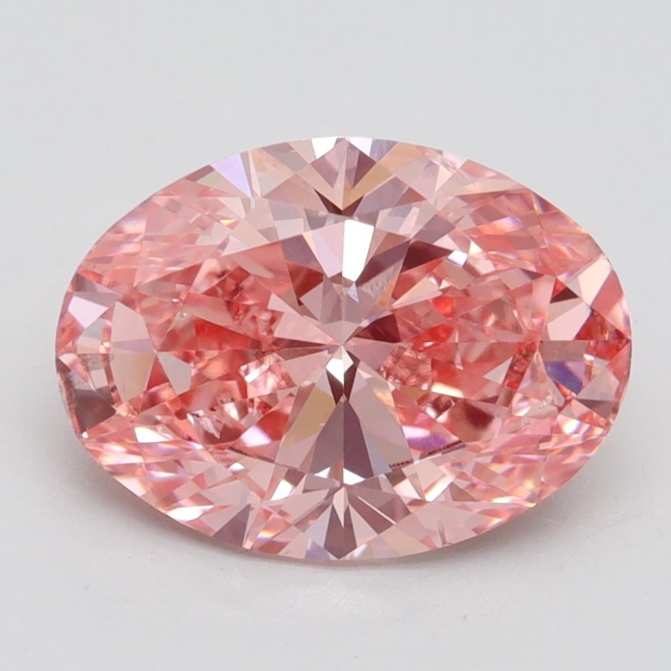 Loose Diamond - OVAL 3.02ct Fancy Vivid Pink VS2: Loose Diamond - OVAL 3.02ct Fancy Vivid Pink VS2 Source: This is a real non-mined Diamond that has been grown in a lab Shape: OVAL Carats: 3.02 Color: Fancy Vivid Pink Certification: IGI Video: