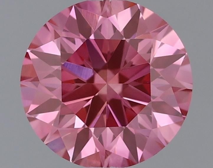 Ideal Loose Diamond - ROUND 0.55ct Fancy Vivid Pink VVS1: Ideal Loose Diamond - ROUND 0.55ct Fancy Vivid Pink VVS1 Source: This is a real non-mined Diamond that has been grown in a lab Shape: ROUND Carats: 0.55 Color: Fancy Vivid Pink Certification: IGI Vide