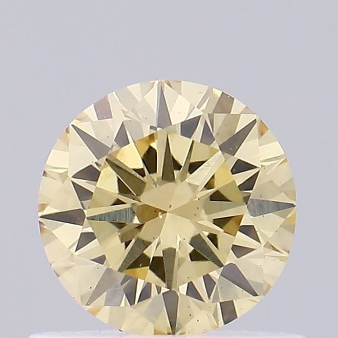 Loose Diamond - ROUND 0.61ct Fancy Intense Yellow VS2: Loose Diamond - ROUND 0.61ct Fancy Intense Yellow VS2 Source: This is a real non-mined Diamond that has been grown in a lab Shape: ROUND Carats: 0.61 Color: Fancy Intense Yellow Certification: NONE Vi