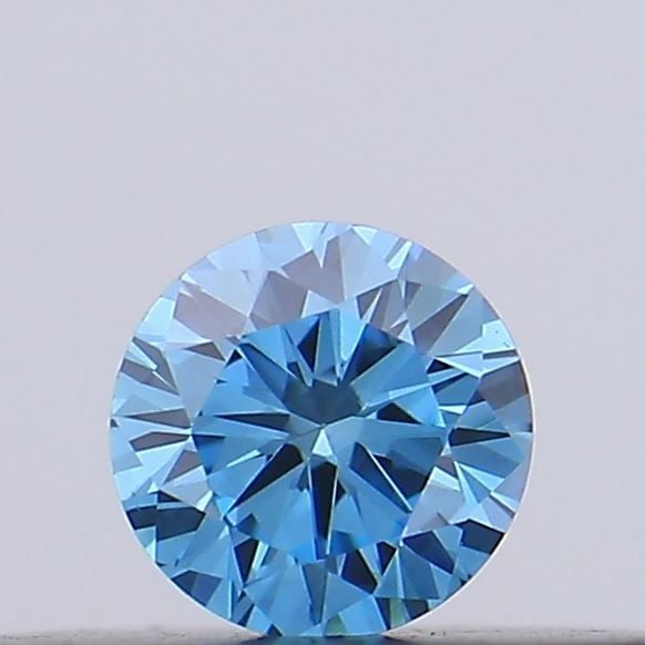 Loose Diamond - ROUND 0.13ct Fancy Vivid Blue VS1: Loose Diamond - ROUND 0.13ct Fancy Vivid Blue VS1 Source: This is a real non-mined Diamond that has been grown in a lab Shape: ROUND Carats: 0.13 Color: Fancy Vivid Blue Certification: IGI Video: