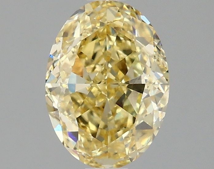 Loose Diamond - OVAL 1.51ct Fancy Intense Yellow VS1: Loose Diamond - OVAL 1.51ct Fancy Intense Yellow VS1 Source: This is a real non-mined Diamond that has been grown in a lab Shape: OVAL Carats: 1.51 Color: Fancy Intense Yellow Certification: IGI Video