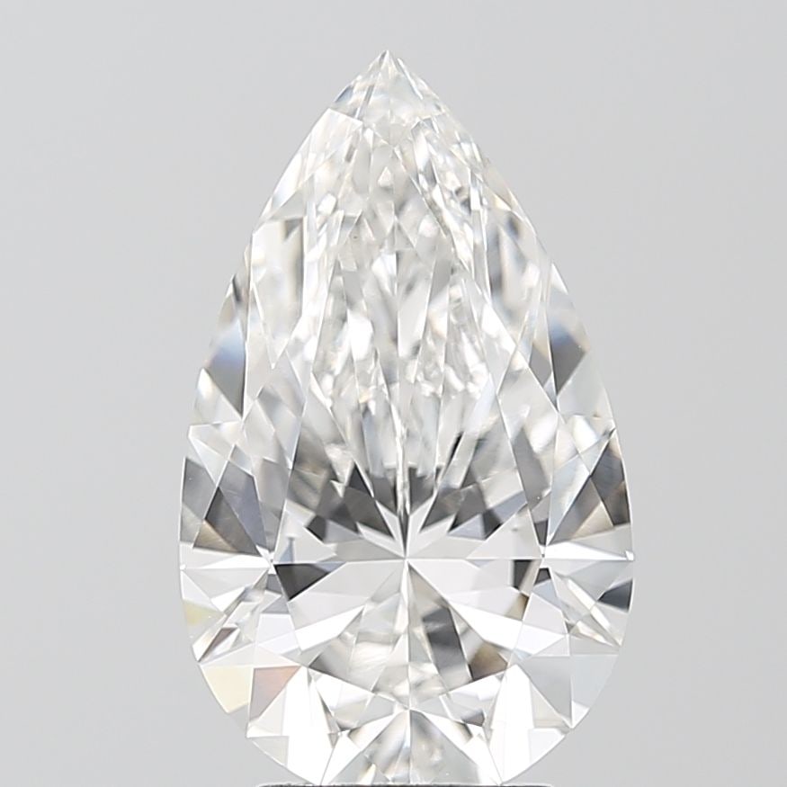 Loose Diamond - PEAR 4.1ct F VVS2: Loose Diamond - PEAR 4.1ct F VVS2 Source: This is a real non-mined Diamond that has been grown in a lab Shape: PEAR Carats: 4.1 Color: F Clarity: VVS2 Certification: IGI Video: