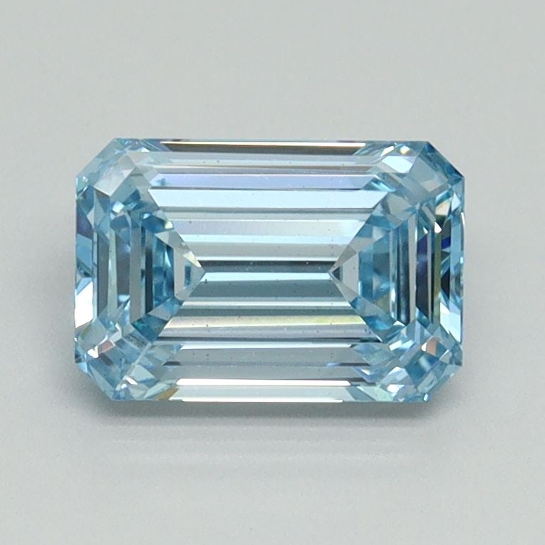 Loose Diamond - EMERALD 1.13ct Fancy Intense Blue VS1: Loose Diamond - EMERALD 1.13ct Fancy Intense Blue VS1 Source: This is a real non-mined Diamond that has been grown in a lab Shape: EMERALD Carats: 1.13 Color: Fancy Intense Blue Certification: IGI Vid