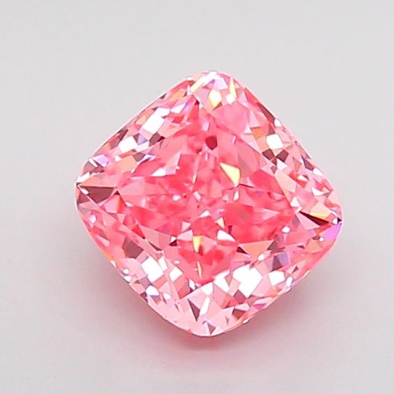 Loose Diamond - CUSHION MODIFIED 1.0ct Fancy Vivid Pink VS1: Loose Diamond - CUSHION MODIFIED 1.0ct Fancy Vivid Pink VS1 Source: This is a real non-mined Diamond that has been grown in a lab Shape: CUSHION MODIFIED Carats: 1.0 Color: Fancy Vivid Pink Certificat