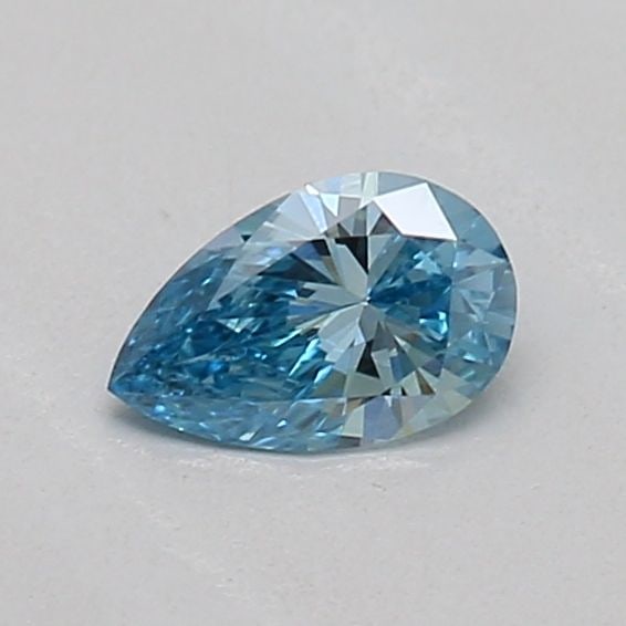 Loose Diamond - PEAR 0.17ct Fancy Vivid Blue VVS2: Loose Diamond - PEAR 0.17ct Fancy Vivid Blue VVS2 Source: This is a real non-mined Diamond that has been grown in a lab Shape: PEAR Carats: 0.17 Color: Fancy Vivid Blue Certification: IGI Video: