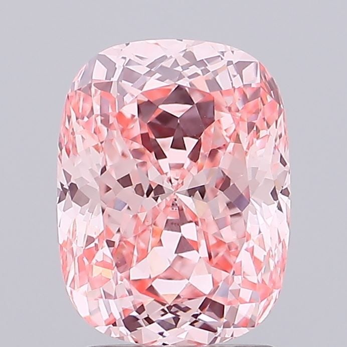 Loose Diamond - CUSHION 2.52ct Fancy Intense Pink VS1: Loose Diamond - CUSHION 2.52ct Fancy Intense Pink VS1 Source: This is a real non-mined Diamond that has been grown in a lab Shape: CUSHION Carats: 2.52 Color: Fancy Intense Pink Certification: IGI Vid