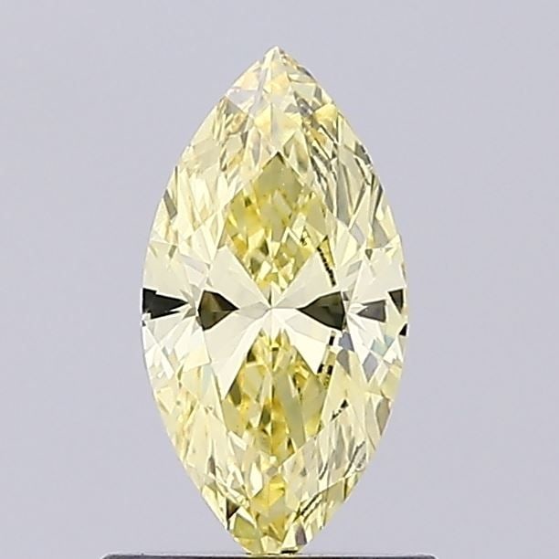 Loose Diamond - MARQUISE 0.64ct Fancy Intense Yellow VVS2: Loose Diamond - MARQUISE 0.64ct Fancy Intense Yellow VVS2 Source: This is a real non-mined Diamond that has been grown in a lab Shape: MARQUISE Carats: 0.64 Color: Fancy Intense Yellow Certification: