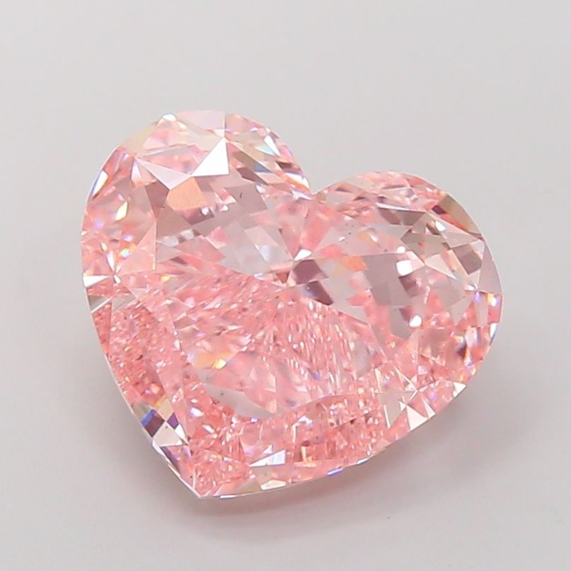 Loose Diamond - HEART 10.02ct Fancy Vivid Pink VS2: Loose Diamond - HEART 10.02ct Fancy Vivid Pink VS2 Source: This is a real non-mined Diamond that has been grown in a lab Shape: HEART Carats: 10.02 Color: Fancy Vivid Pink Certification: IGI Video: