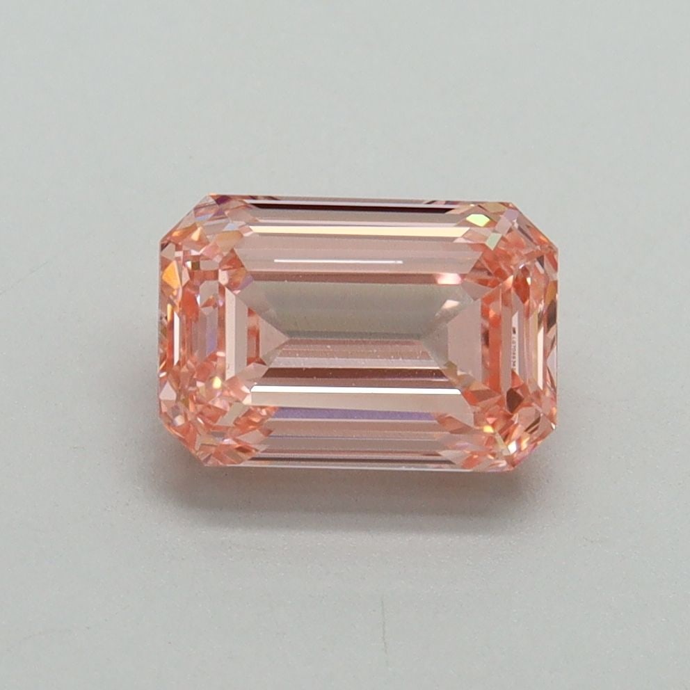Loose Diamond - EMERALD 1.53ct Fancy Vivid Pink VVS2: Loose Diamond - EMERALD 1.53ct Fancy Vivid Pink VVS2 Source: This is a real non-mined Diamond that has been grown in a lab Shape: EMERALD Carats: 1.53 Color: Fancy Vivid Pink Certification: IGI Video: