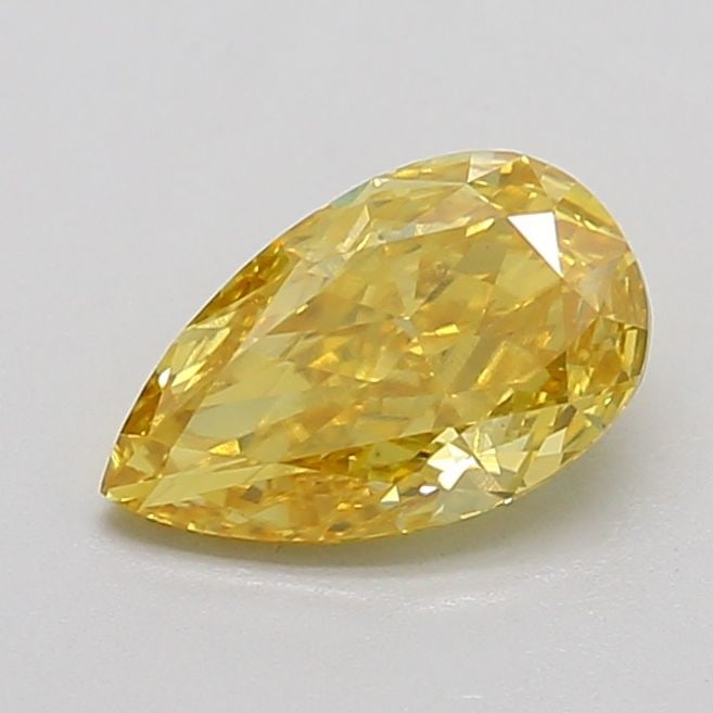 Loose Diamond - PEAR 0.98ct Fancy Vivid Yellow VS1: Loose Diamond - PEAR 0.98ct Fancy Vivid Yellow VS1 Source: This is a real non-mined Diamond that has been grown in a lab Shape: PEAR Carats: 0.98 Color: Fancy Vivid Yellow Certification: NONE Video: