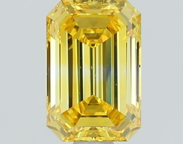 Loose Diamond - EMERALD 1.09ct Fancy Vivid Yellow VS2: Loose Diamond - EMERALD 1.09ct Fancy Vivid Yellow VS2 Source: This is a real non-mined Diamond that has been grown in a lab Shape: EMERALD Carats: 1.09 Color: Fancy Vivid Yellow Certification: IGI Vid
