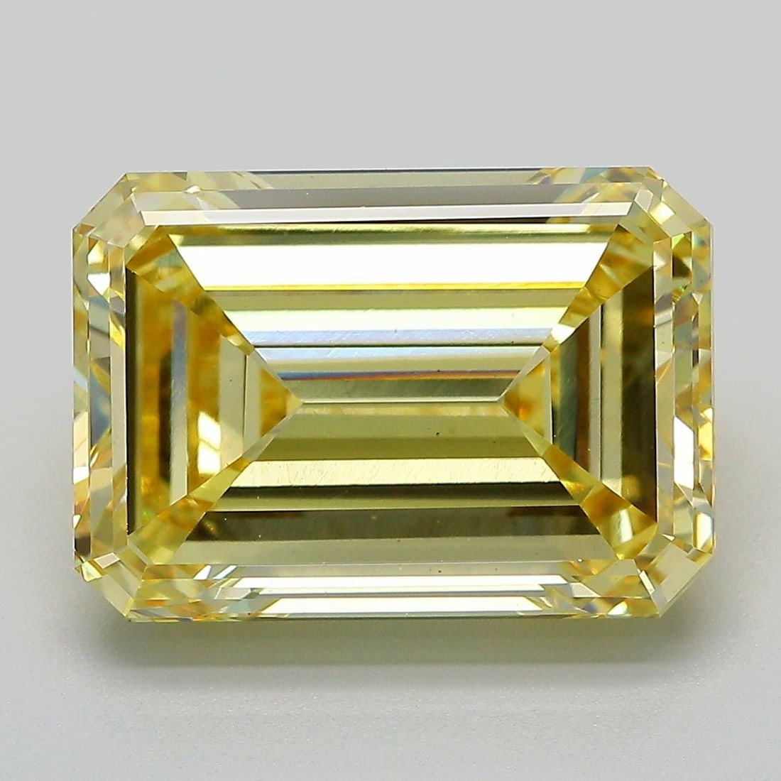 Loose Diamond - EMERALD 9.03ct Fancy Intense Yellow VS1: Loose Diamond - EMERALD 9.03ct Fancy Intense Yellow VS1 Source: This is a real non-mined Diamond that has been grown in a lab Shape: EMERALD Carats: 9.03 Color: Fancy Intense Yellow Certification: IGI