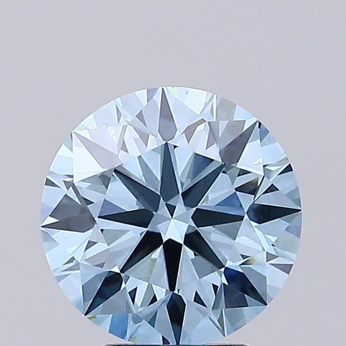 Ideal Loose Diamond - ROUND 4.05ct Fancy Vivid Blue VS2 (1 of 1)