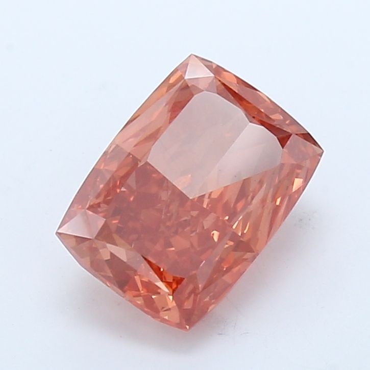 Loose Diamond - CUSHION MODIFIED 3.0ct Fancy Vivid Pinkish Orange VS1: Loose Diamond - CUSHION MODIFIED 3.0ct Fancy Vivid Pinkish Orange VS1 Source: This is a real non-mined Diamond that has been grown in a lab Shape: CUSHION MODIFIED Carats: 3.0 Color: Fancy Vivid Pinki