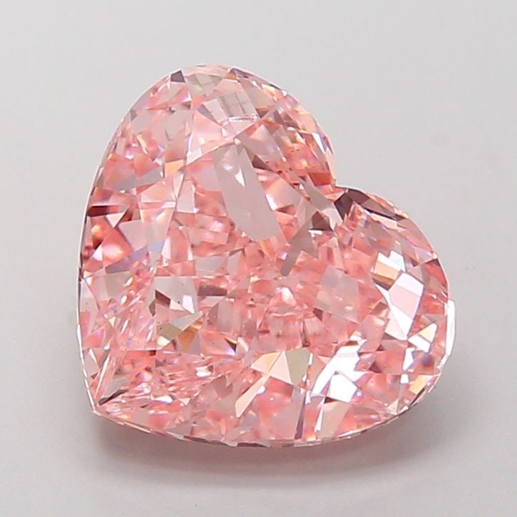 Loose Diamond - HEART 5.04ct Fancy Vivid Pink VS1: Loose Diamond - HEART 5.04ct Fancy Vivid Pink VS1 Source: This is a real non-mined Diamond that has been grown in a lab Shape: HEART Carats: 5.04 Color: Fancy Vivid Pink Certification: IGI Video: