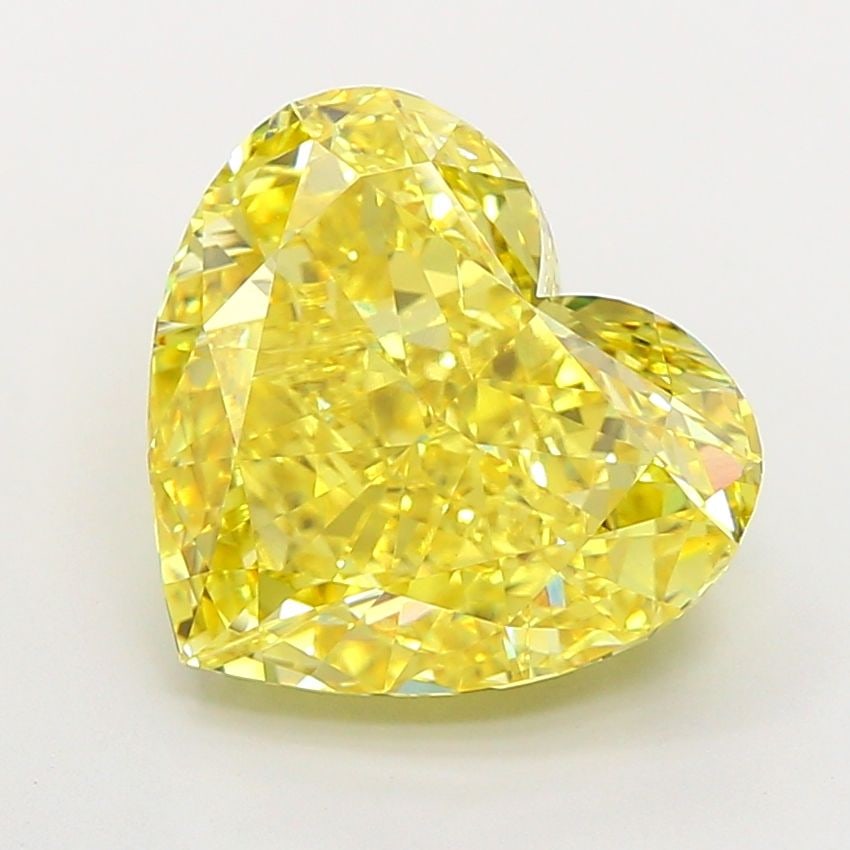 Loose Diamond - HEART 8.5ct Fancy Vivid Yellow VS1: Loose Diamond - HEART 8.5ct Fancy Vivid Yellow VS1 Source: This is a real non-mined Diamond that has been grown in a lab Shape: HEART Carats: 8.5 Color: Fancy Vivid Yellow Certification: IGI Video: