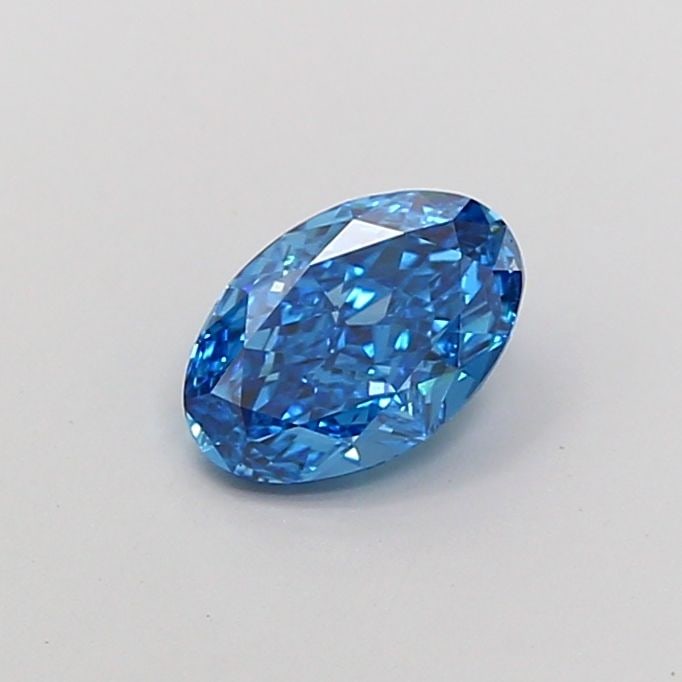 Loose Diamond - OVAL 1.02ct Fancy Vivid Blue SI1: Loose Diamond - OVAL 1.02ct Fancy Vivid Blue SI1 Source: This is a real non-mined Diamond that has been grown in a lab Shape: OVAL Carats: 1.02 Color: Fancy Vivid Blue Certification: IGI Video: