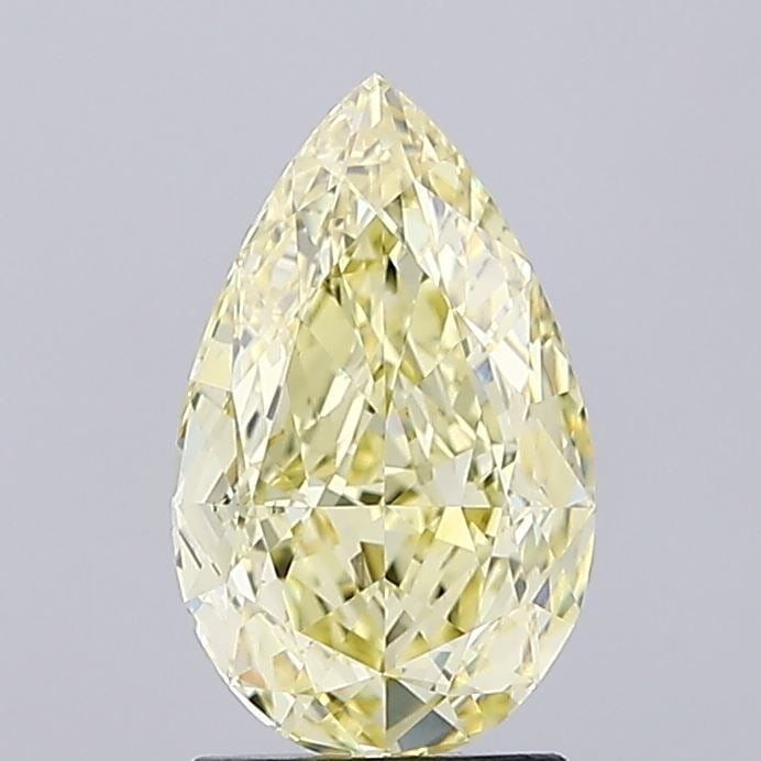 Loose Diamond - PEAR 2.09ct Fancy Intense Yellow VS1: Loose Diamond - PEAR 2.09ct Fancy Intense Yellow VS1 Source: This is a real non-mined Diamond that has been grown in a lab Shape: PEAR Carats: 2.09 Color: Fancy Intense Yellow Certification: IGI