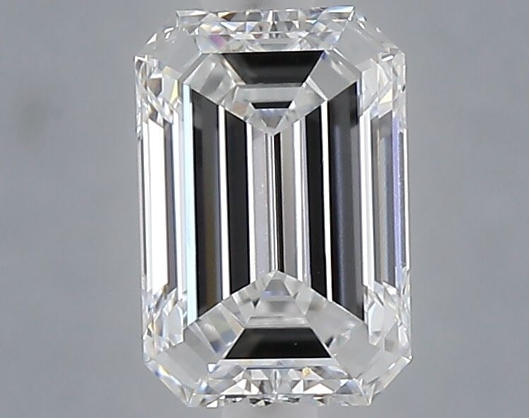 Loose Diamond - EMERALD 1.03ct E VVS2: Loose Diamond - EMERALD 1.03ct E VVS2 Source: This is a real non-mined Diamond that has been grown in a lab Shape: EMERALD Carats: 1.03 Color: E Clarity: VVS2 Certification: NONE Video: