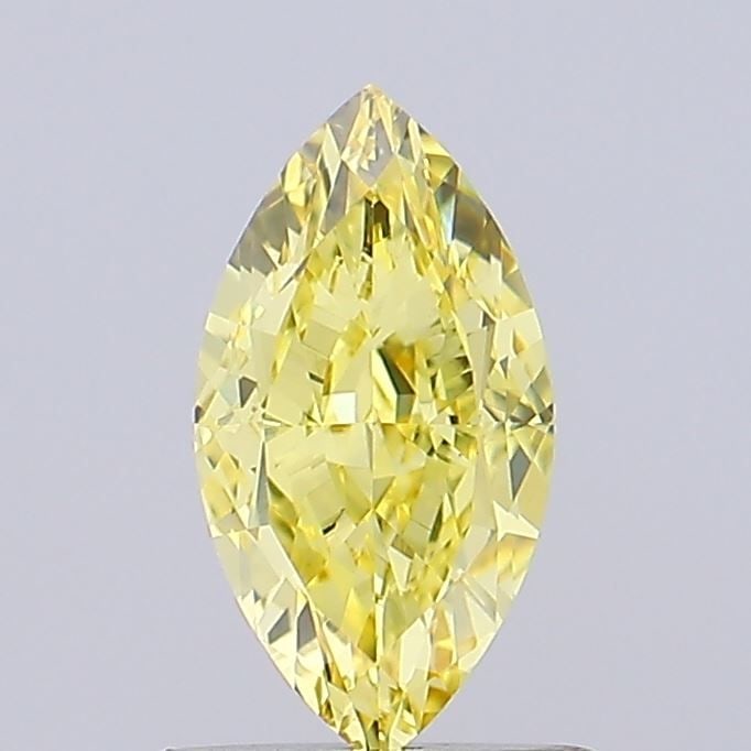 Loose Diamond - MARQUISE 1.06ct Fancy Intense Yellow VVS1: Loose Diamond - MARQUISE 1.06ct Fancy Intense Yellow VVS1 Source: This is a real non-mined Diamond that has been grown in a lab Shape: MARQUISE Carats: 1.06 Color: Fancy Intense Yellow Certification: