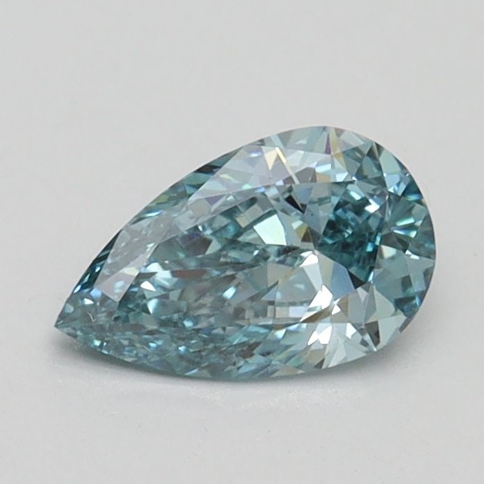Loose Diamond - PEAR 0.56ct Fancy Intense Greenish Blue VS1: Loose Diamond - PEAR 0.56ct Fancy Intense Greenish Blue VS1 Source: This is a real non-mined Diamond that has been grown in a lab Shape: PEAR Carats: 0.56 Color: Fancy Intense Greenish Blue