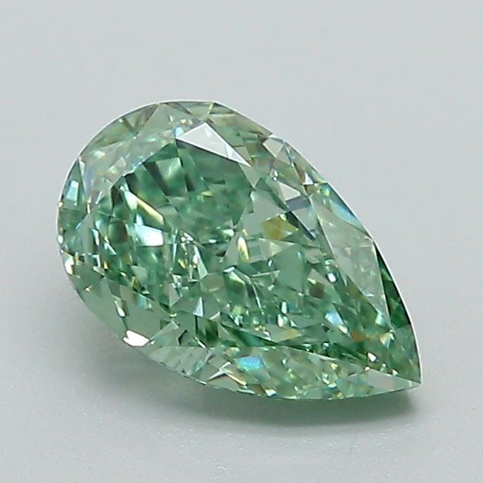 Loose Diamond - PEAR 1.1ct Fancy Vivid Green VVS2: Loose Diamond - PEAR 1.1ct Fancy Vivid Green VVS2 Source: This is a real non-mined Diamond that has been grown in a lab Shape: PEAR Carats: 1.1 Color: Fancy Vivid Green Certification: IGI Video: