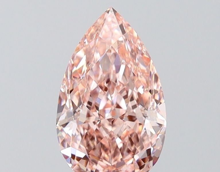 Loose Diamond - PEAR 1.29ct Fancy Vivid Pink VS1: Loose Diamond - PEAR 1.29ct Fancy Vivid Pink VS1 Source: This is a real non-mined Diamond that has been grown in a lab Shape: PEAR Carats: 1.29 Color: Fancy Vivid Pink Certification: IGI Video: