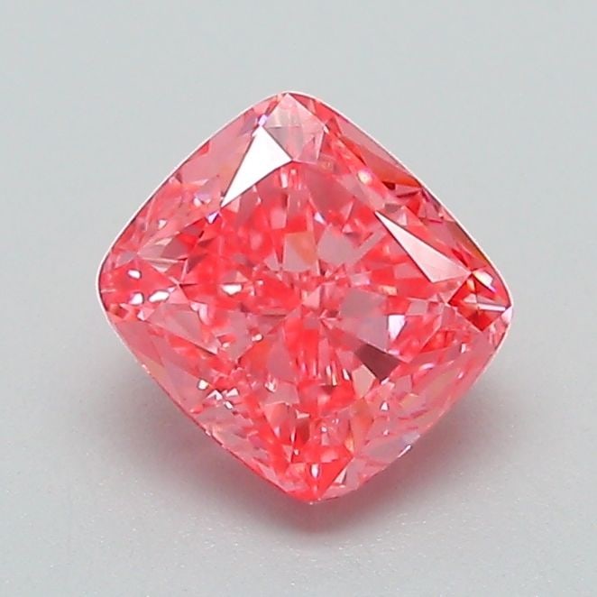 Loose Diamond - CUSHION MODIFIED 1.01ct Fancy Vivid Pink VS1: Loose Diamond - CUSHION MODIFIED 1.01ct Fancy Vivid Pink VS1 Source: This is a real non-mined Diamond that has been grown in a lab Shape: CUSHION MODIFIED Carats: 1.01 Color: Fancy Vivid Pink Certific
