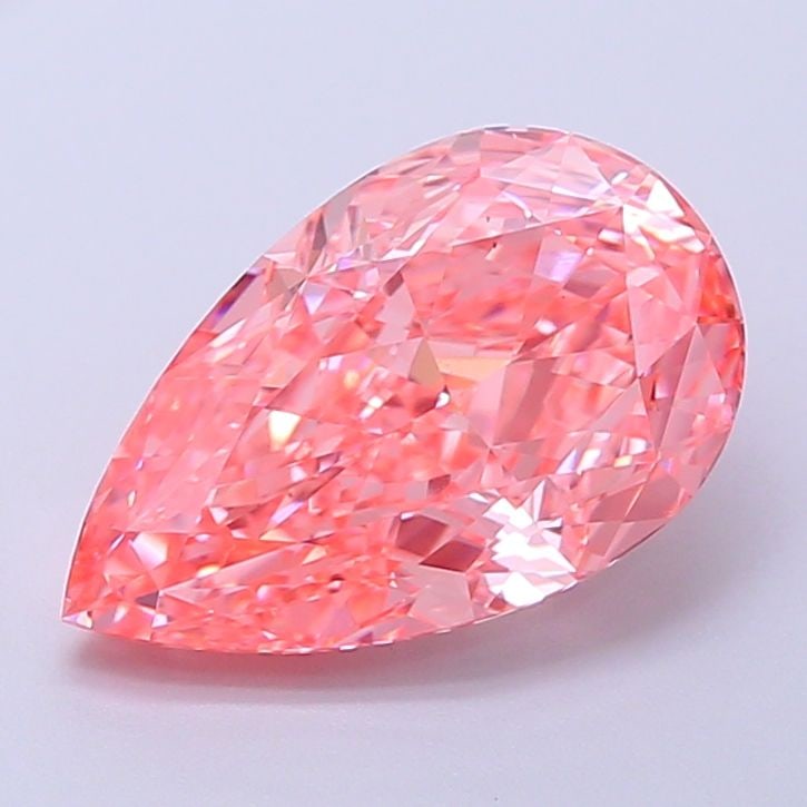 Loose Diamond - PEAR 3.1ct Fancy Vivid Pink VS1: Loose Diamond - PEAR 3.1ct Fancy Vivid Pink VS1 Source: This is a real non-mined Diamond that has been grown in a lab Shape: PEAR Carats: 3.1 Color: Fancy Vivid Pink Certification: IGI Video: