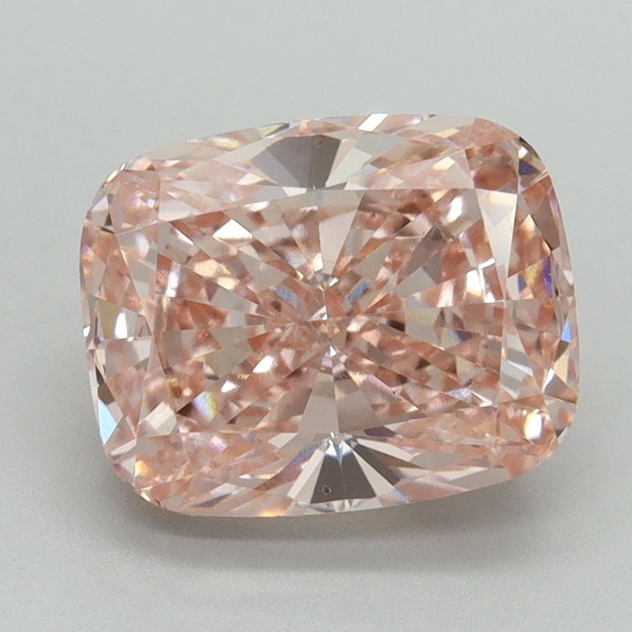 Loose Diamond - CUSHION BRILLIANT 3.15ct Fancy Vivid Pink VS2: Loose Diamond - CUSHION BRILLIANT 3.15ct Fancy Vivid Pink VS2 Source: This is a real non-mined Diamond that has been grown in a lab Shape: CUSHION BRILLIANT Carats: 3.15 Color: Fancy Vivid Pink Certif