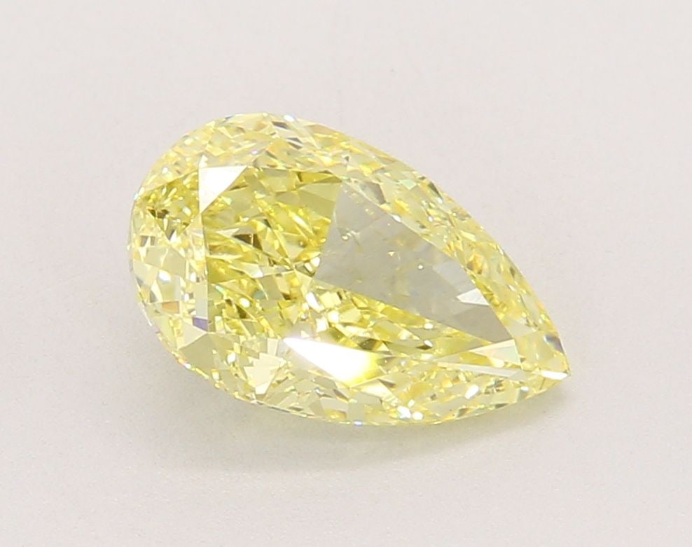 Loose Diamond - PEAR 2.11ct Fancy Intense Yellow VS1: Loose Diamond - PEAR 2.11ct Fancy Intense Yellow VS1 Source: This is a real non-mined Diamond that has been grown in a lab Shape: PEAR Carats: 2.11 Color: Fancy Intense Yellow Certification: IGI Video