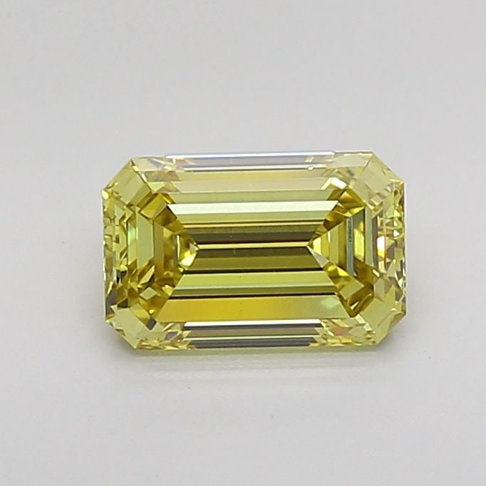 Loose Diamond - EMERALD 1.63ct Fancy Intense Yellow VVS2: Loose Diamond - EMERALD 1.63ct Fancy Intense Yellow VVS2 Source: This is a real non-mined Diamond that has been grown in a lab Shape: EMERALD Carats: 1.63 Color: Fancy Intense Yellow Certification: IG
