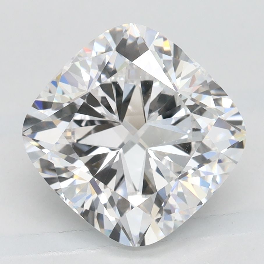 Loose Diamond - CUSHION MODIFIED 2.47ct D VVS1: Loose Diamond - CUSHION MODIFIED 2.47ct D VVS1 Source: This is a real non-mined Diamond that has been grown in a lab Shape: CUSHION MODIFIED Carats: 2.47 Color: D Clarity: VVS1 Certification: IGI Vide