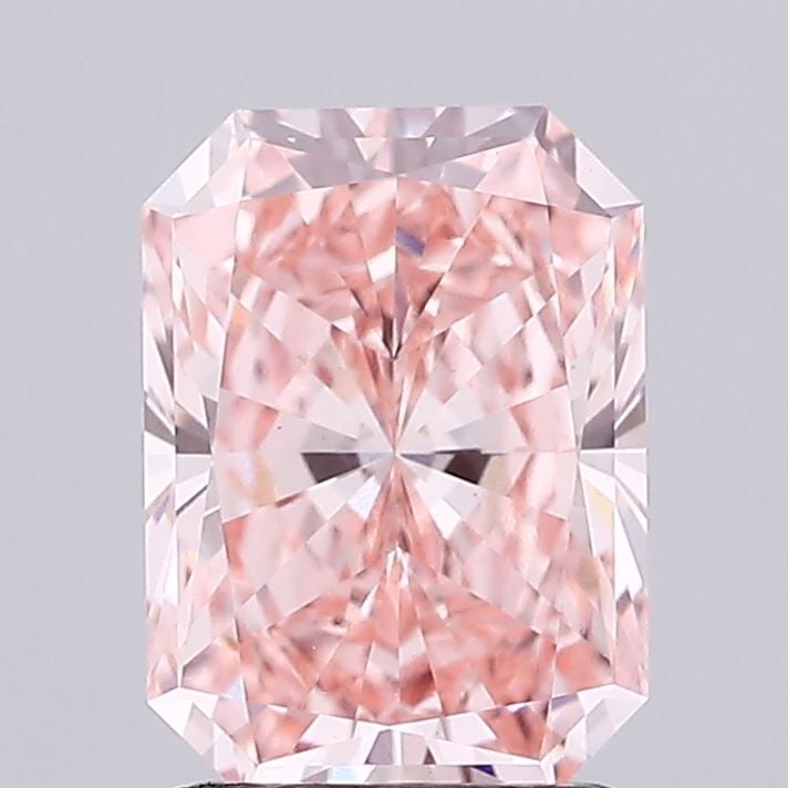 Loose Diamond - RADIANT 1.72ct Fancy Vivid Pink VS1: Loose Diamond - RADIANT 1.72ct Fancy Vivid Pink VS1 Source: This is a real non-mined Diamond that has been grown in a lab Shape: RADIANT Carats: 1.72 Color: Fancy Vivid Pink Certification: IGI Video: