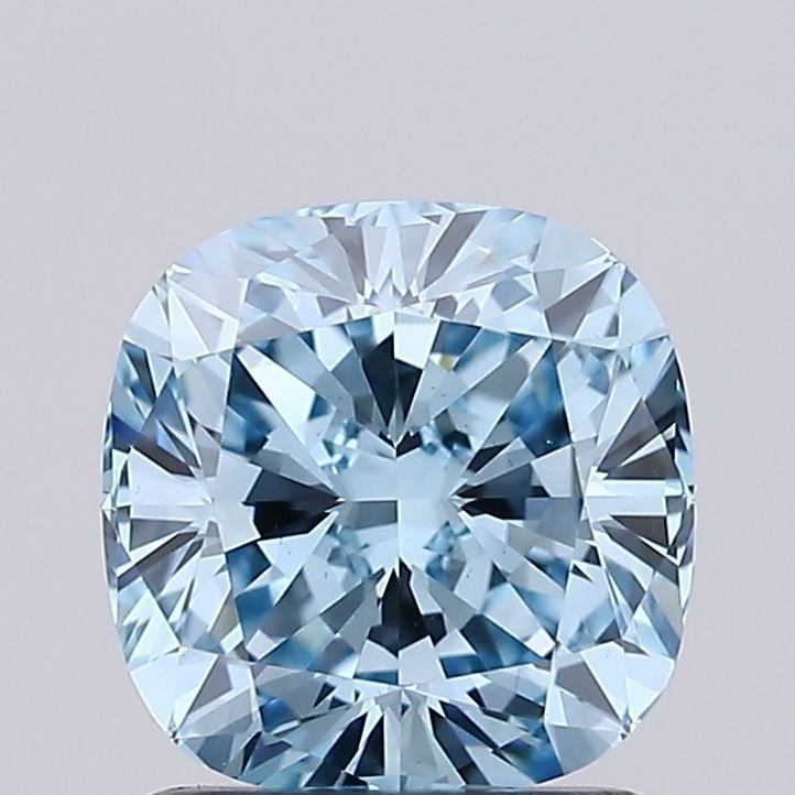 Loose Diamond - CUSHION MODIFIED 1.41ct Fancy Vivid Blue VS1: Loose Diamond - CUSHION MODIFIED 1.41ct Fancy Vivid Blue VS1 Source: This is a real non-mined Diamond that has been grown in a lab Shape: CUSHION MODIFIED Carats: 1.41 Color: Fancy Vivid Blue Certific