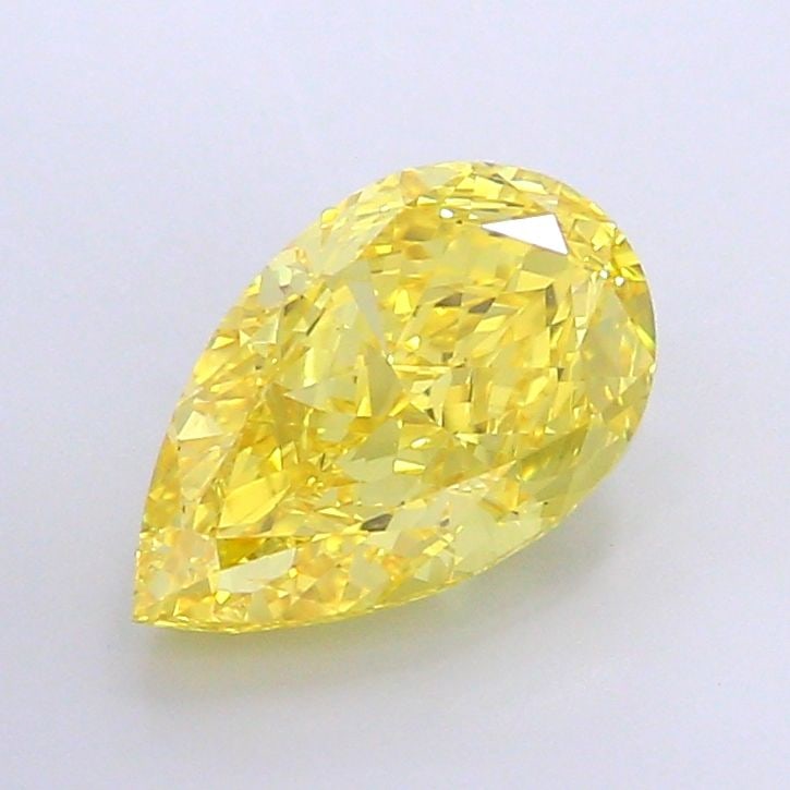 Loose Diamond - PEAR 5.05ct Fancy Vivid Yellow VVS2: Loose Diamond - PEAR 5.05ct Fancy Vivid Yellow VVS2 Source: This is a real non-mined Diamond that has been grown in a lab Shape: PEAR Carats: 5.05 Color: Fancy Vivid Yellow Certification: IGI Video: