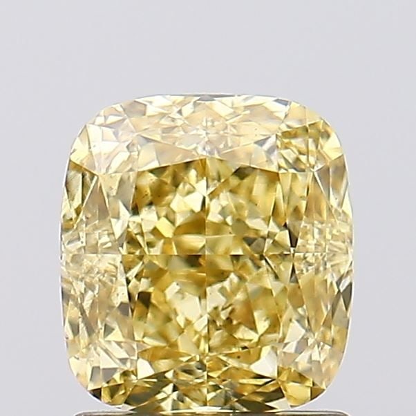 Loose Diamond - CUSHION MODIFIED 1.52ct Fancy Intense Yellow VS2: Loose Diamond - CUSHION MODIFIED 1.52ct Fancy Intense Yellow VS2 Source: This is a real non-mined Diamond that has been grown in a lab Shape: CUSHION MODIFIED Carats: 1.52 Color: Fancy Intense Yellow