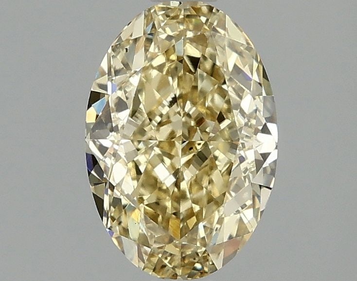 Loose Diamond - OVAL 1.58ct Fancy Yellow VS2: Loose Diamond - OVAL 1.58ct Fancy Yellow VS2 Source: This is a real non-mined Diamond that has been grown in a lab Shape: OVAL Carats: 1.58 Color: Fancy Yellow Certification: IGI Video: