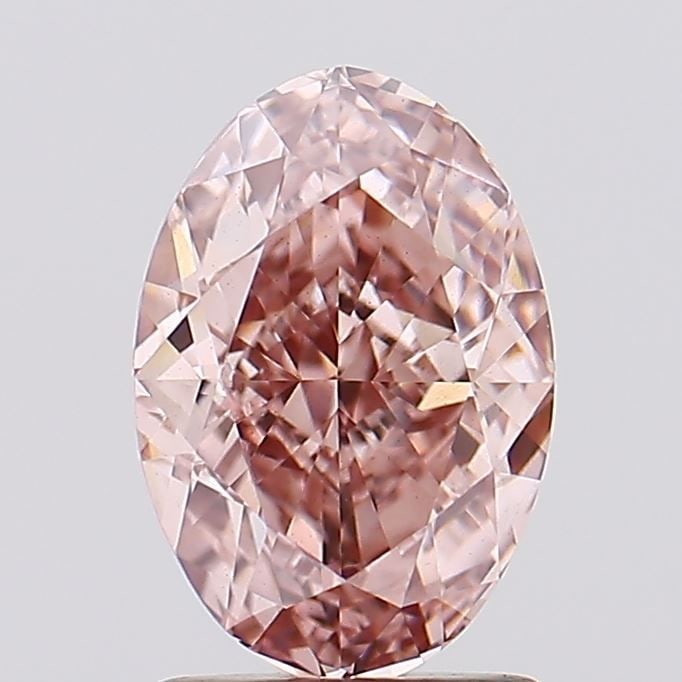 Loose Diamond - OVAL 2.0ct Fancy Intense Brown Pink VS1: Loose Diamond - OVAL 2.0ct Fancy Intense Brown Pink VS1 Source: This is a real non-mined Diamond that has been grown in a lab Shape: OVAL Carats: 2.0 Color: Fancy Intense Brown Pink Certification: IGI