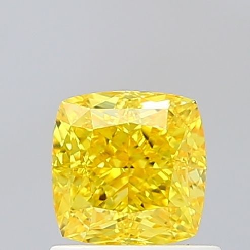 Loose Diamond - CUSHION MODIFIED 1.06ct Fancy Vivid Yellow VS1: Loose Diamond - CUSHION MODIFIED 1.06ct Fancy Vivid Yellow VS1 Source: This is a real non-mined Diamond that has been grown in a lab Shape: CUSHION MODIFIED Carats: 1.06 Color: Fancy Vivid Yellow Cert