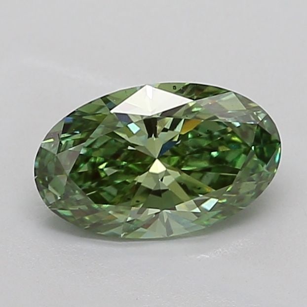 Loose Diamond - OVAL 1.5ct Fancy Vivid Green VS2: Loose Diamond - OVAL 1.5ct Fancy Vivid Green VS2 Source: This is a real non-mined Diamond that has been grown in a lab Shape: OVAL Carats: 1.5 Color: Fancy Vivid Green Certification: IGI Video: