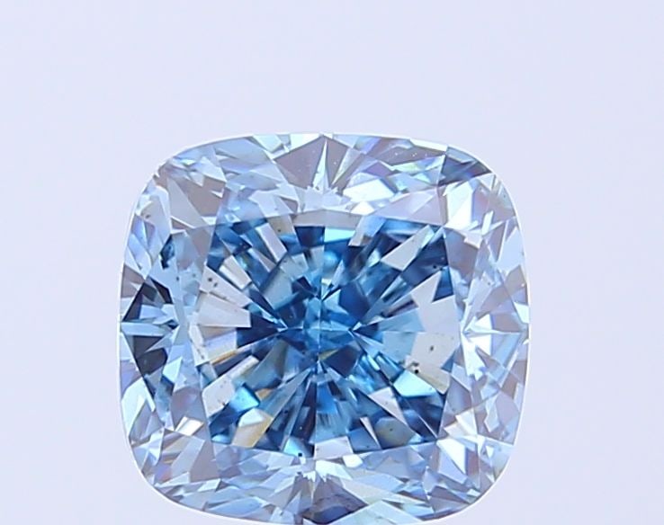 Loose Diamond - CUSHION MODIFIED 3.06ct Fancy Vivid Blue SI1: Loose Diamond - CUSHION MODIFIED 3.06ct Fancy Vivid Blue SI1 Source: This is a real non-mined Diamond that has been grown in a lab Shape: CUSHION MODIFIED Carats: 3.06 Color: Fancy Vivid Blue Certific