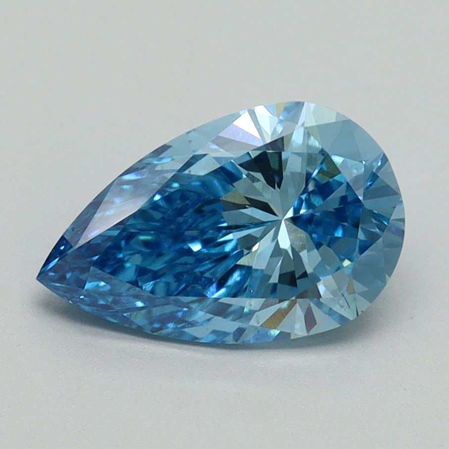 Loose Diamond - PEAR 1.52ct Fancy Vivid Blue VS2: Loose Diamond - PEAR 1.52ct Fancy Vivid Blue VS2 Source: This is a real non-mined Diamond that has been grown in a lab Shape: PEAR Carats: 1.52 Color: Fancy Vivid Blue Certification: IGI Video: