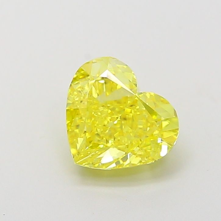 Loose Diamond - HEART 1.28ct Fancy Vivid Yellow VS1: Loose Diamond - HEART 1.28ct Fancy Vivid Yellow VS1 Source: This is a real non-mined Diamond that has been grown in a lab Shape: HEART Carats: 1.28 Color: Fancy Vivid Yellow Certification: IGI Video: