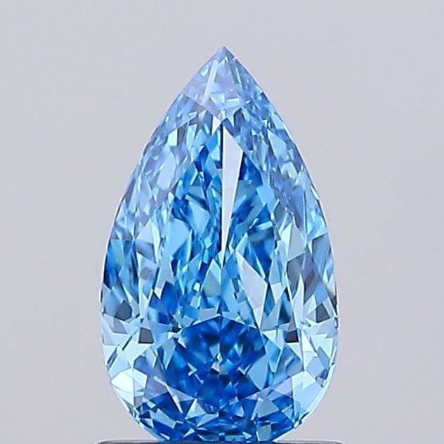 Loose Diamond - PEAR 1.0ct Fancy Vivid Blue VVS1: Loose Diamond - PEAR 1.0ct Fancy Vivid Blue VVS1 Source: This is a real non-mined Diamond that has been grown in a lab Shape: PEAR Carats: 1.0 Color: Fancy Vivid Blue Certification: IGI Video:
