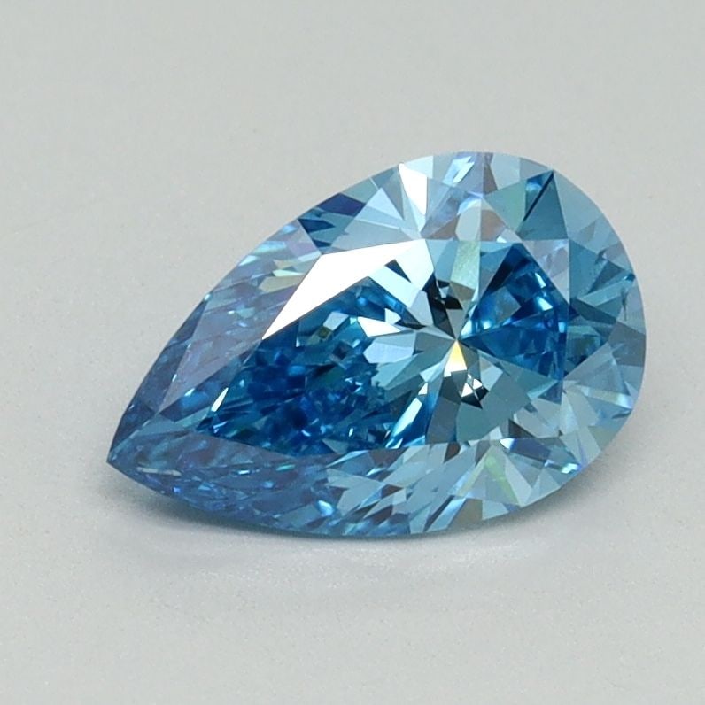 Loose Diamond - PEAR 1.0ct Fancy Vivid Blue VS1: Loose Diamond - PEAR 1.0ct Fancy Vivid Blue VS1 Source: This is a real non-mined Diamond that has been grown in a lab Shape: PEAR Carats: 1.0 Color: Fancy Vivid Blue Certification: IGI Video: